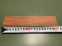 花梨ルアー木材  15×44×209mm ①枚 C